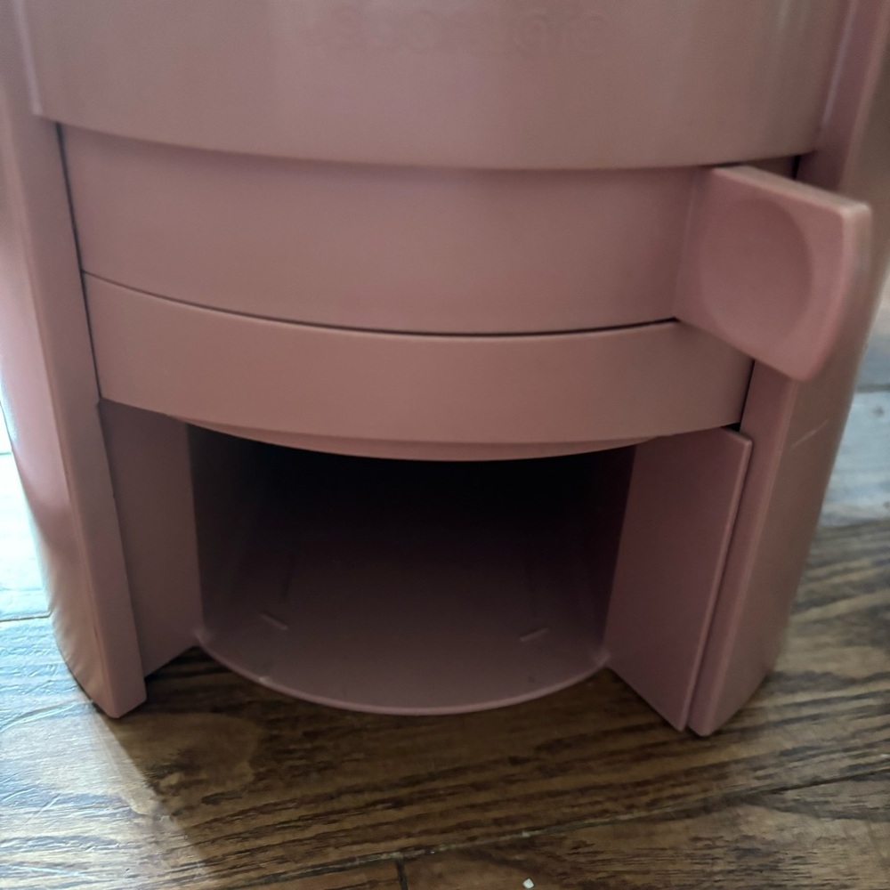 Vintage Tupperware pink large rice plastic storage and dispenser container - Picture 9 of 16